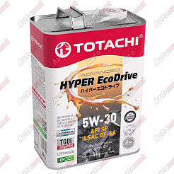 Масло моторное синтетическое TOTACHI HYPER EcoDrive Fully Synthetic SAE 5W-30 API SP, ILSAC GF-6A 4л